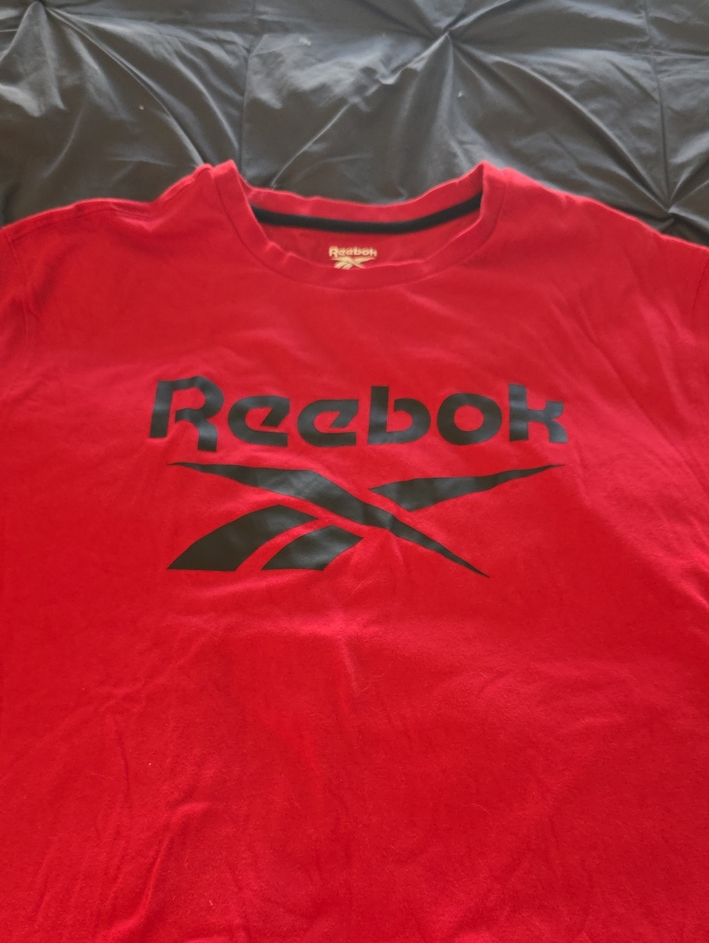 Reebok Red Short Sleeve Tee with Black Logo
